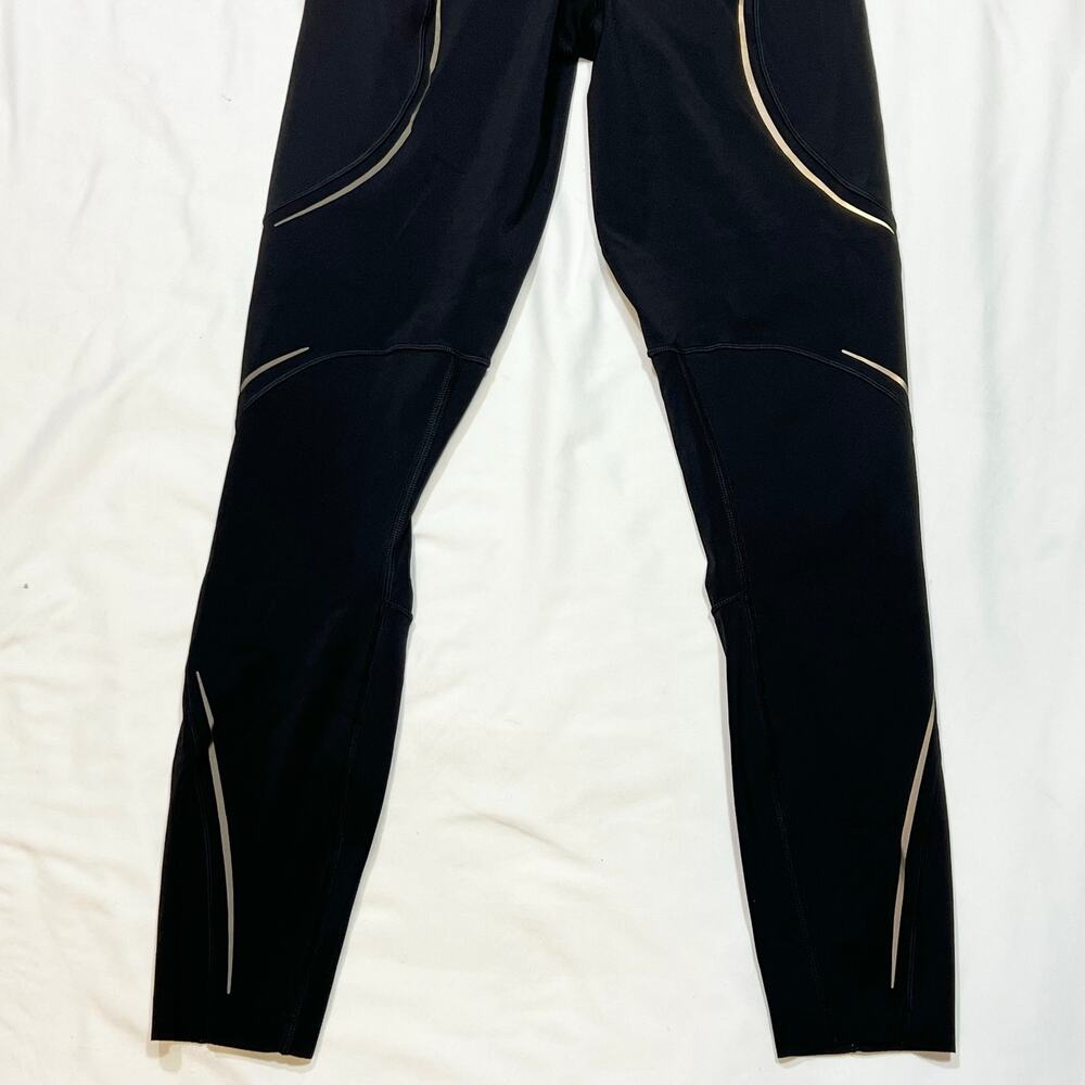 Lululemon Base Pace High Rise Reflective Tight Women 4 Black Leggings 25 Inseam - Picture 4 of 6
